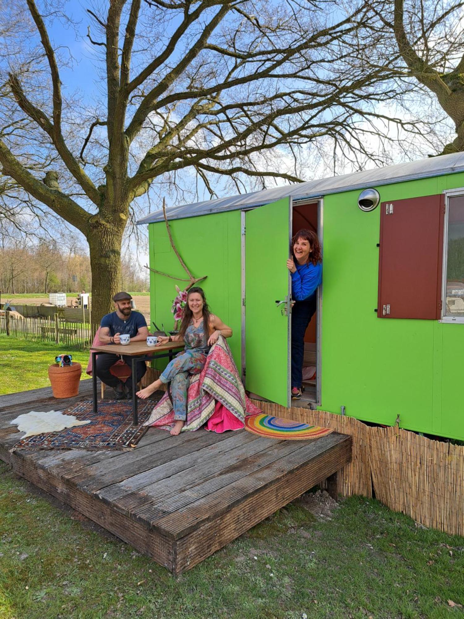 Pipowagen Doe Maar Groen Bant Exterior photo