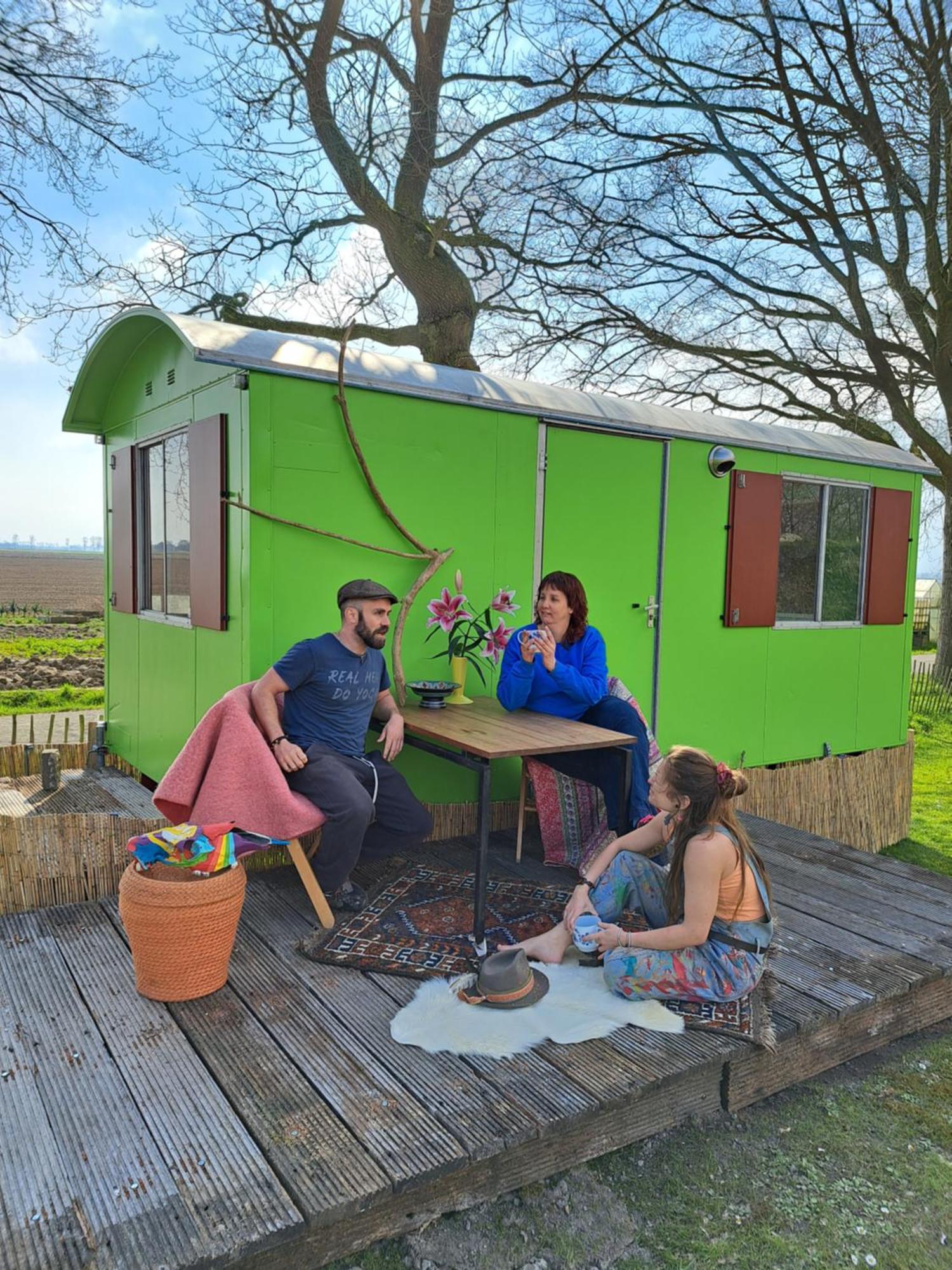 Pipowagen Doe Maar Groen Bant Exterior photo